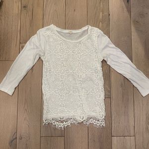 Loft 3/4 sleeve embellished t-shirt